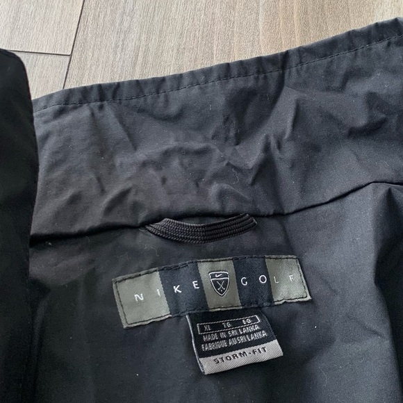 Nike Golf storm fit full zip windbreaker jacket black grey size XL - Picture 9 of 9